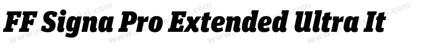 FF Signa Pro Extended Ultra Italic字体转换
